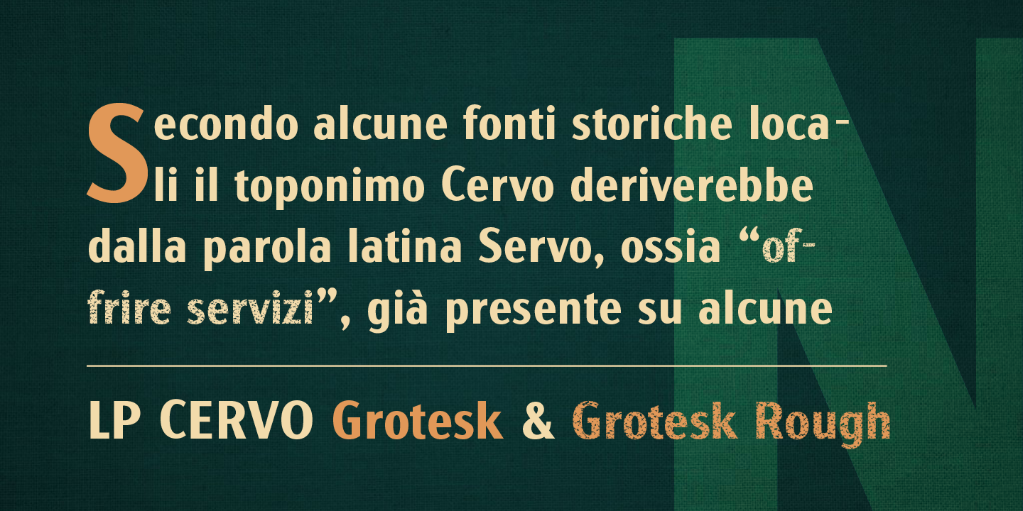 Пример шрифта LP Cervo #5